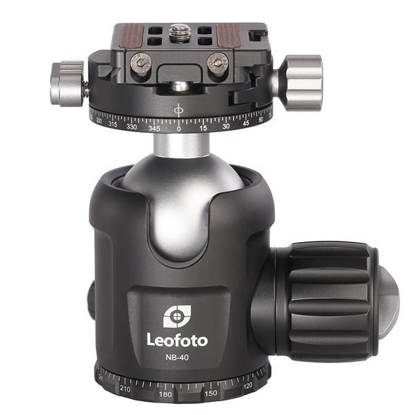 Leofoto LF-NB-40+NP-50 Ball Head - Black - 25kg - 3/8"