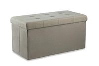Galileo Casa 2191280 vouwbank met bak, Taupe kunstleer, 76 x 37,5 x 38 cm, Grijs
