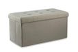 Galileo Casa 2191280 vouwbank met bak, Taupe kunstleer, 76 x 37,5 x 38 cm, Grijs