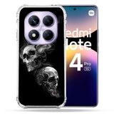 Cokitec Xiaomi Redmi Note 14 Pro 5G Drievoudig doodshoofd Versterkte hoes