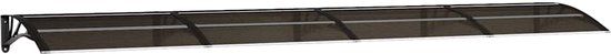 vidaXL Deurluifel 400x75 cm polycarbonaat zwart