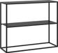 HOMCOM Consoletafel - Staal - 90x30x75cm - Zwart