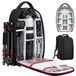K&F Concept Fotorugzak Waterdichte cameratas Camerarugzak met laptopcompartiment voor Canon Sony Nikon Olympus SLR/DSLR-camera, lens en accessoires, groot (zwart)