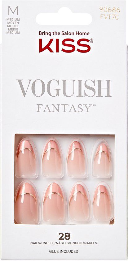 KISS Voguish Fantasy French M FV17H1 - Kunstnagels Tips - 28 stuk(s)