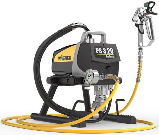 WAGNER zuigerpomp ProSpray 3.20 - voor airless beginners: Max. transporthoebeelheid 2,0 l/min, HD-slang DN6, 15 m
