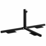 vidaXL Parasolvoet - Zwart - Staal