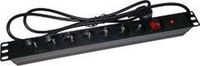 Alantec PZ071U power uitbreiding 1,8 m 7 AC-uitgang(en) Binnen Zwart