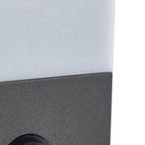 Lindby Lampe murale d'extérieur - 1 lumière - Aluminium, plastique - H: 26.4 cm - anthracite, blanc