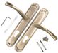KOTARBAU Deurklink 72 mm PZ Deurklink Patina Deurbeslag Deurklink Set Lange Plaat Deurklink Set Binnendeur Buitendeur Handgreep Gate Fitting