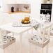 PETTI Artigiani Italiani - Moderne tafelloper, tafelloper voor keuken en woonkamer, 1 stuk tafelloper van katoen 90 x 90 cm cirkel grijs 100% Made in Italy