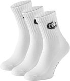 Vinnie-G Sportsokken Wit - 3 paar Witte Crew Sokken - Unisex - Maat 47/49