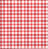 Papstar Vichy Karo Servetten, 3-laags 1/4 vouw 33 cm x 33 cm rood (360 stuks)