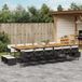 Maison Exclusive - Ensemble de jardin pour extérieur, 17 pièces, avec coussins, noir, en polyrotin