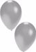 Bellatio Decorations ballonnen - 10 stuks - zilver - 27 cm