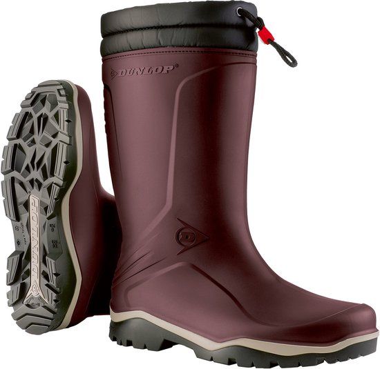 Dunlop Blizzard Bordeaux/grijs/zwart Unisex Regenlaarzen Maat 38