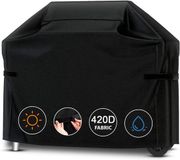 Merkloos Housse de barbecue 147x61x117cm Heavy Duty imperméable Grande housse de grill à gaz - Résistant aux UV et aux déchirures - Noir