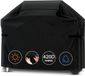 Merkloos Housse de barbecue 147x61x117cm Heavy Duty imperméable Grande housse de grill à gaz - Résistant aux UV et aux déchirures - Noir