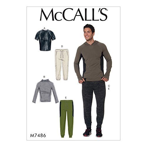 Mccall's Patterns 7486 XM - Heren Tops & Broeken - S-L - Weefsel - Meerkleurig - 91 x 152 cm