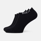 SOLIT socks Enkelsokken die niet afzakken - Maat 43-46 - Zwart - 3 paar