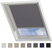 DTCH® Dakraam Rolgordijn Trend - Verduisterend - Light Grey - voor Velux: UK08