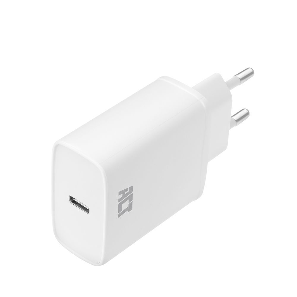 ACT Snellader iPhone/Samsung - 20W USB-C Oplader - Wit