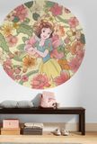 Komar Fotobehang - Snow White Endless Summer 125x125cm - Rond - Vliesbehang - Zelfklevend