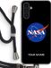 Case Company Samsung Galaxy A13 5G Hoesje met Koord - NASA - Zwart