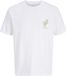 JACK & JONES Jormontauk Chestie Tee Ss Crew Neck Fst Heren T-shirt - Maat XL - Bright White
