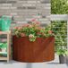 VidaXL Plantenbak roestig 90 x 45 x 50 cm weervast staal