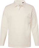 JP 1880 - Heren Poloshirt Basic Lange Mouwen Piqué Off-white Maat 6XL