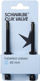 Schwalbe Clik Valve Tubeless Ventiel 80mm - Set van 2
