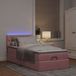 Maison Exclusive - Cadre de lit ottoman avec matelas rose 100x200 cm velours
