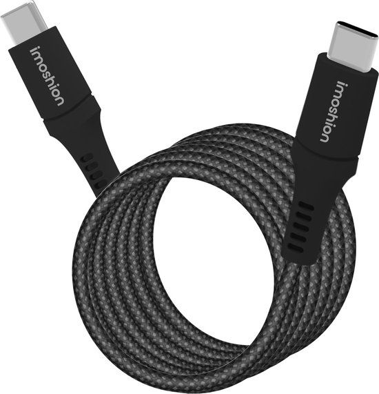 iMoshion Magnetische USB C naar USB C Kabel - 1 meter - Zwart