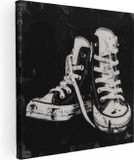 Artaza Canvas Schilderij Paar Converse Schoenen - 90x90 - Canvas Print