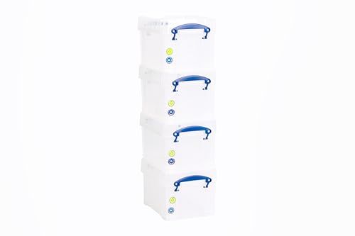 Echt nuttige plastic opbergdoos 3 liter helder (Pack van 4)