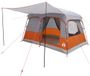 vidaXL - Familietent - 8-persoons - Grijs en Oranje - Polyester
