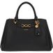 GUESS Vrouwen Malva Vriendin Satchel, Zwart, One Size