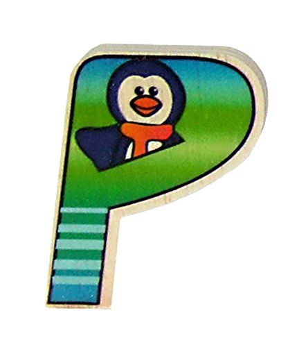 HESS Houten speelgoed 0044P - Letter P - ca. 5 x 6 cm