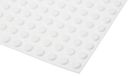 RS PRO Zelfklevende voeten, lijm, cilindrisch, 3,5 mm, wit, ø 12,7 mm, PUR, 65,6 °C max, verpakking van 100 stuks