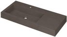 Wastafel INK Momento Wastafel Quartz Wasbak Links met 1 Kraangat - 1000x450x90 mm - Grijs