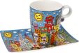 Goebel - James Rizzi | Kop en schotel Summer in the City | Porselein - 19cm - 400ml