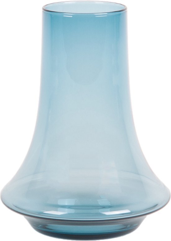 XLBoom Spinn Vaas Medium - Glas - Voor Binnen - Lichtblauw - 20 &#215; 20 &#215; 25 cm