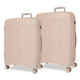 Movom Kofferset, beige, 68/78 cm, stijf, 8,6 kg, TSA-sluiting, polypropyleen, 180L, Beige, Eén maat