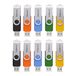 Intenso Basic Line USB-stick met praktisch etiket, 10 stuks, 4 GB, geel, groen, zwart, blauw + oranje met zilveren metalen beugel