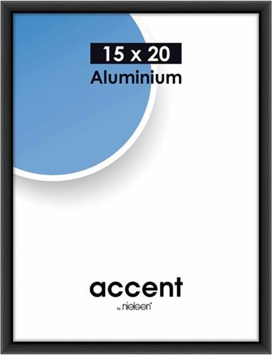 Nielsen Accent 15x20 aluminium zwart 51326