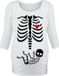 Positiekleding The Cotton Group Umstandsmode Baby On Board Longsleeve Dames Shirt met lange mouwen - wit - 3XL