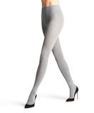 FALKE Family eenkleurig katoen panty dames grijs - maat 38-40
