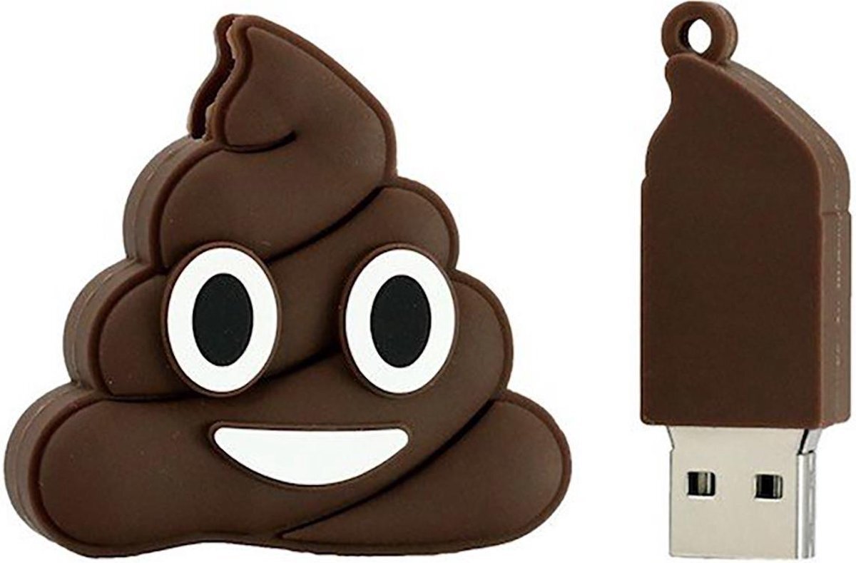 Allesmakkelijk.nl Emoji poop usb stick 64GB