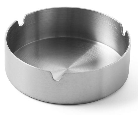 Hendi Asbak 9.5 cm stapelbaar - RVS - Zilver