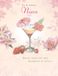 Piccadilly Greetings Verjaardagskaart met glittercoating voor cocktails en aardbeien aan een charmante nichtje